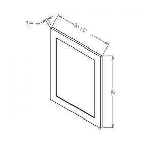 Shaker White Base Decorative Door-BDEP