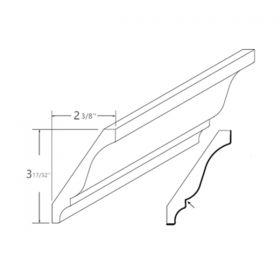 Shaker Gray Decorative Crown Moulding-BCM8(DCM)