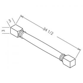 Shaker Espresso Decorative Legs-CLDL