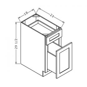 Shaker Espresso Drawer File Base