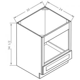 Shaker Blue Microwave Bases