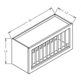 Shaker Gray Plate Rack