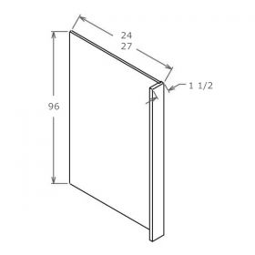 Shaker White Refrigerator End Panels-REPV