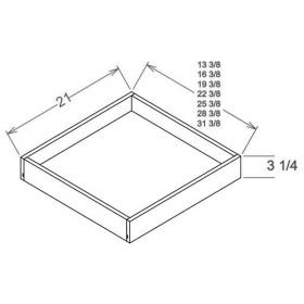 Shaker Espresso Roll Out Shelves