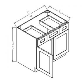 Shaker Gray Vanity Combo Bases