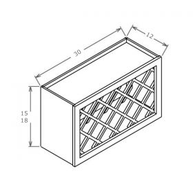 Shaker White Wine Rack Bridge